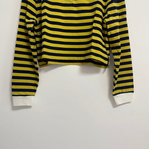 Striped Knit Polo Shirt - Picture 4 of 12